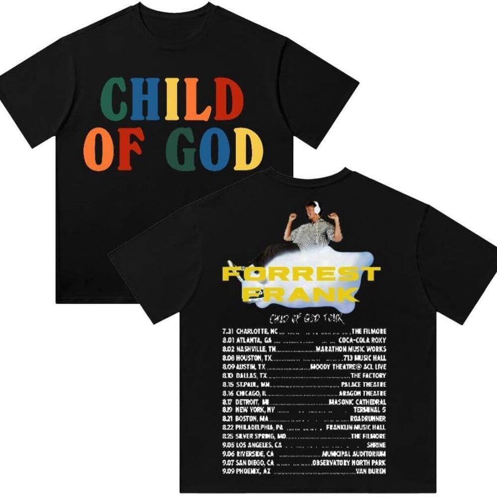 Forrest Frank Child Of God Tour Cotton T-Shirt  2 Sided